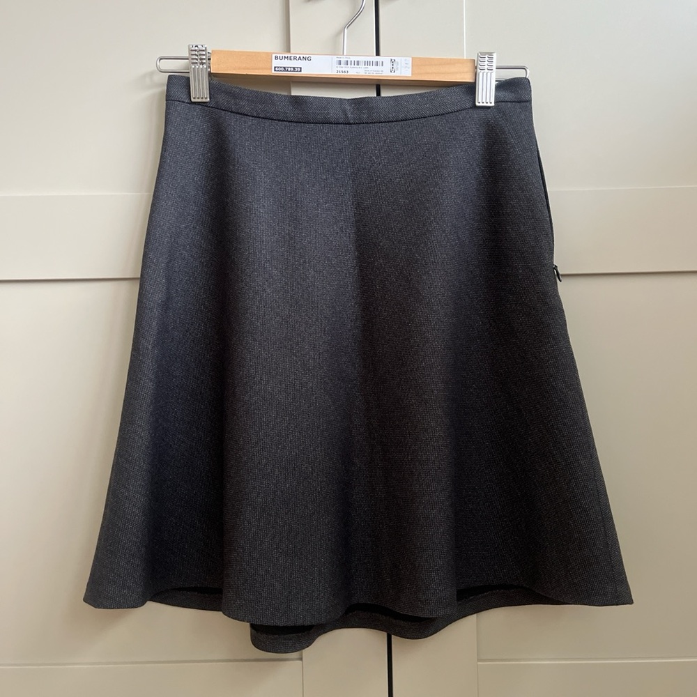 Theory Charcoal Skater Skirt